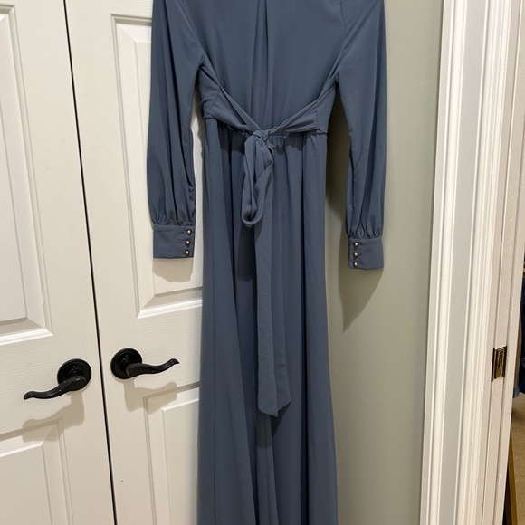 Maternity Maxi Dress Long Sleeve from Pinkblush - Picture 4 of 7